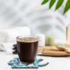 Persian Love Calligraphy Coasters – Wooden Drink Protector Set with Artistic Design