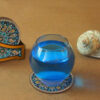 Luxino Persian Mandala Coasters – Round Wooden Artistic Drink Protector Set