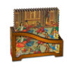 Rima Miniature Coasters with Holder – Square Persian Artistic Wooden Set