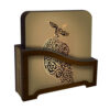 Sufi Sama Dance Coasters with Holder – Persian Artistic Wooden Set