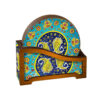 Sonati Paisley Coasters with Holder – Round Persian Artistic Wooden Set