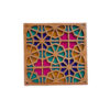 Wooden Geometric Coaster 2-Pack – Tara Design, Boho Style