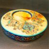 Tazhib Persian Floral Coasters – Round Wooden Artistic Drink Protector Set