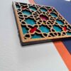 Wooden Geometric Coaster 2-Pack – Tina Design, Boho Style