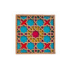 Wooden Geometric Coaster 2-Pack – Tina Design, Boho Style
