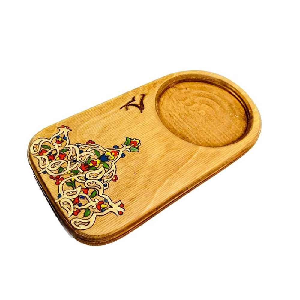 Toranj Persian Floral Coasters – Wooden Artistic Drink Protector Set