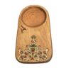 Toranj Persian Floral Coasters – Wooden Artistic Drink Protector Set