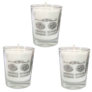 Set of 3 Votive Islamic Candles – 4 Qul