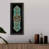 Islamic Wall Clock with Wood Inlaid Char Qul Design