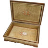 Beautiful Wooden Quran Storage Box - Khatam Enameled with Velvet Lining Model Ali