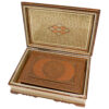 Beautiful Wooden Quran Storage Box - Khatam Enameled with Velvet Lining Model Ali