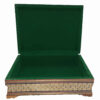 Beautiful Wooden Quran Storage Box - Khatam Enameled with Velvet Lining Model Bismillah