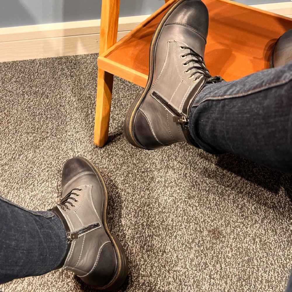 Ankle Leather Boots for Men – Model 204