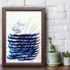 Persian Calligraphy Art Painting on Paper with Ink Technique by Roya Soleimani – Roya Series