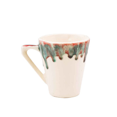 Artistic Handcrafted Pottery Mug - Drip Glaze Pattern, Kiana Model