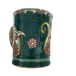 Artistic Handcrafted Pottery Mug – Paisley Model
