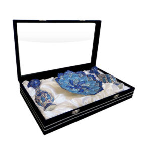Treasured Persian Minakari Vases and Plate Gift Set