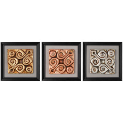 Persian Pottery Wall Art with Decorative Month Symbol Design