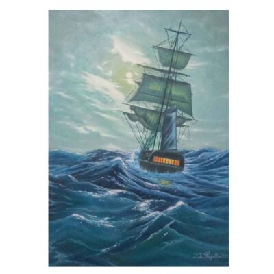 Original Realism Painting - Oil on Canvas, Sea