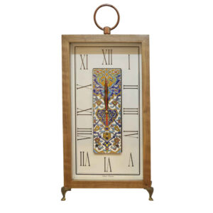 Persian Style Wooden Desk Clock Model Mina