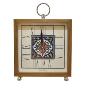 Persian Style Wooden Desk Clock Model Nazanin