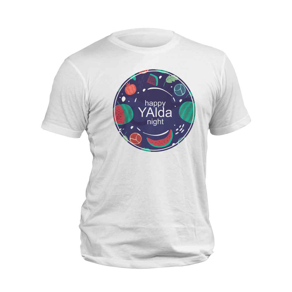 Happy Yalda T-Shirt Model Yalda – Festive Winter Celebration