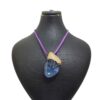 Wood & Resin Necklace Handcrafted Artistic Bold Style Abr