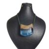 Wood & Resin Necklace Handcrafted Artistic Bold Style Ocean