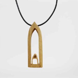 Persian Wooden Necklace Artistic Mehrab