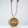 Persian Wooden Necklace Artistic Sabr Calligrpahy
