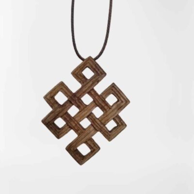 Persian Hand-Carved Wooden Pendant Necklace – Special Artisan Design
