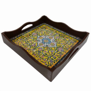 Ethnic Alma Serving Tray – Elegant Persian Tea & Coffee Tray