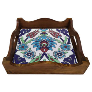 Ethnic Bita Wooden Serving Tray – Elegant Persian Style Tray