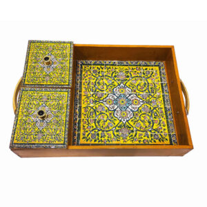 Ethnic Darya Persian Wooden Serving Tray – Tea Serving Tray
