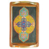 Ethnic Eslimi Wooden Serving Tray - Timeless Persian Pattern