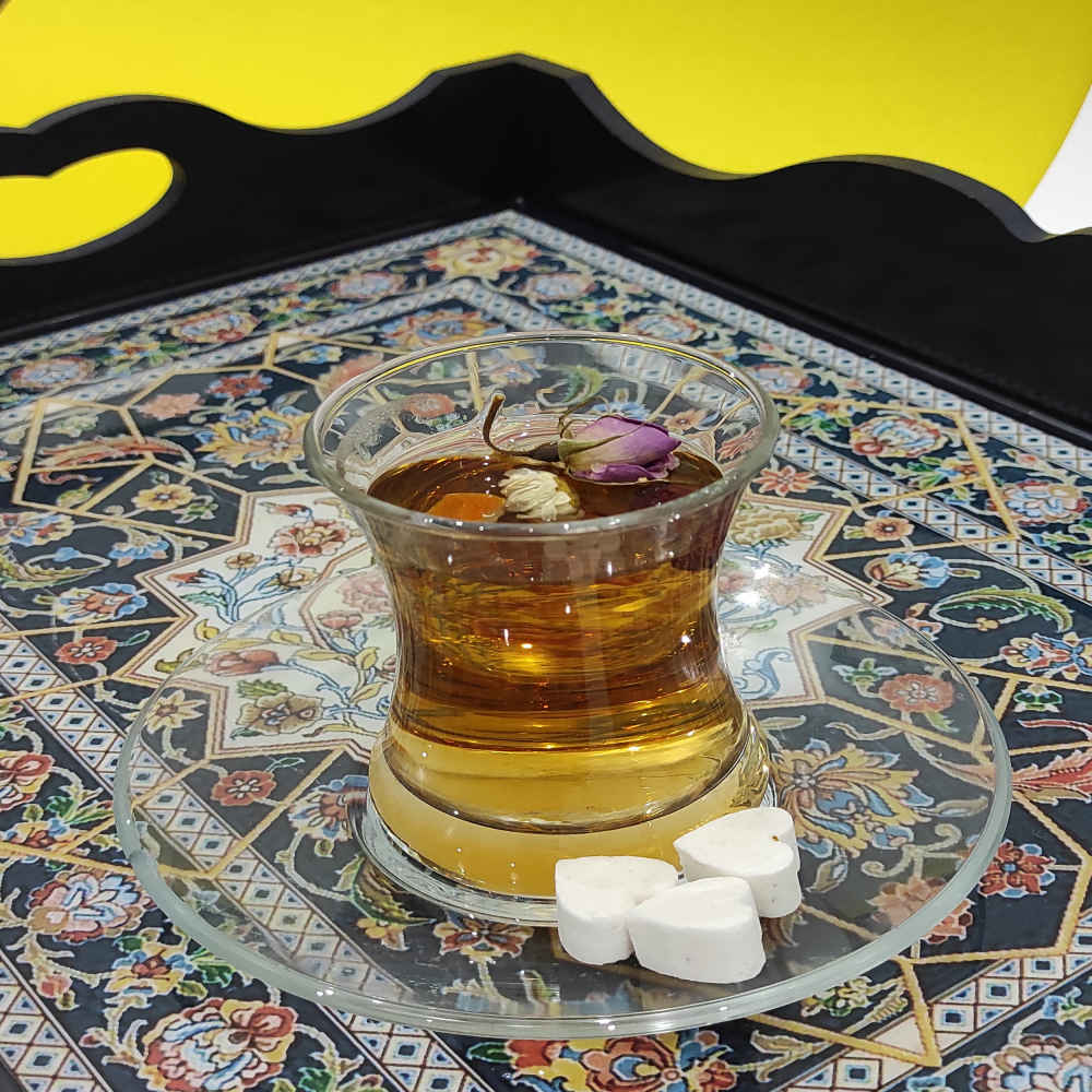Ethnic Farsh Wooden Serving Tray – Persian Motif Elegant Tray