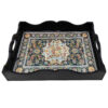 Ethnic Farsh Wooden Serving Tray - Persian Motif Elegant Tray
