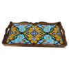 Leila Wooden Serving Tray - Traditional Persian Design for Snacks & Drinks