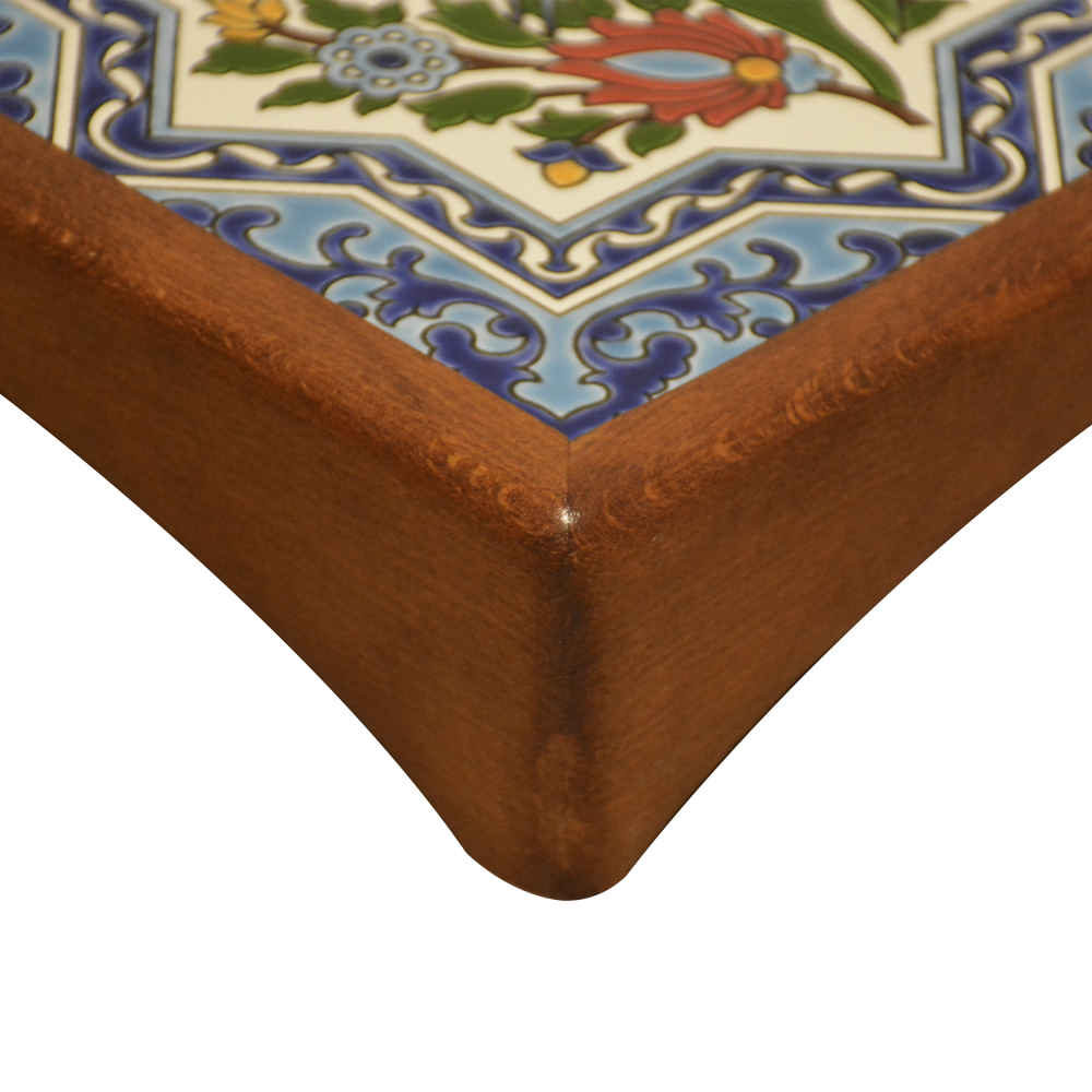 Rush Wooden Serving Tray – Traditional Persian Craftsmanship Tea Tray
