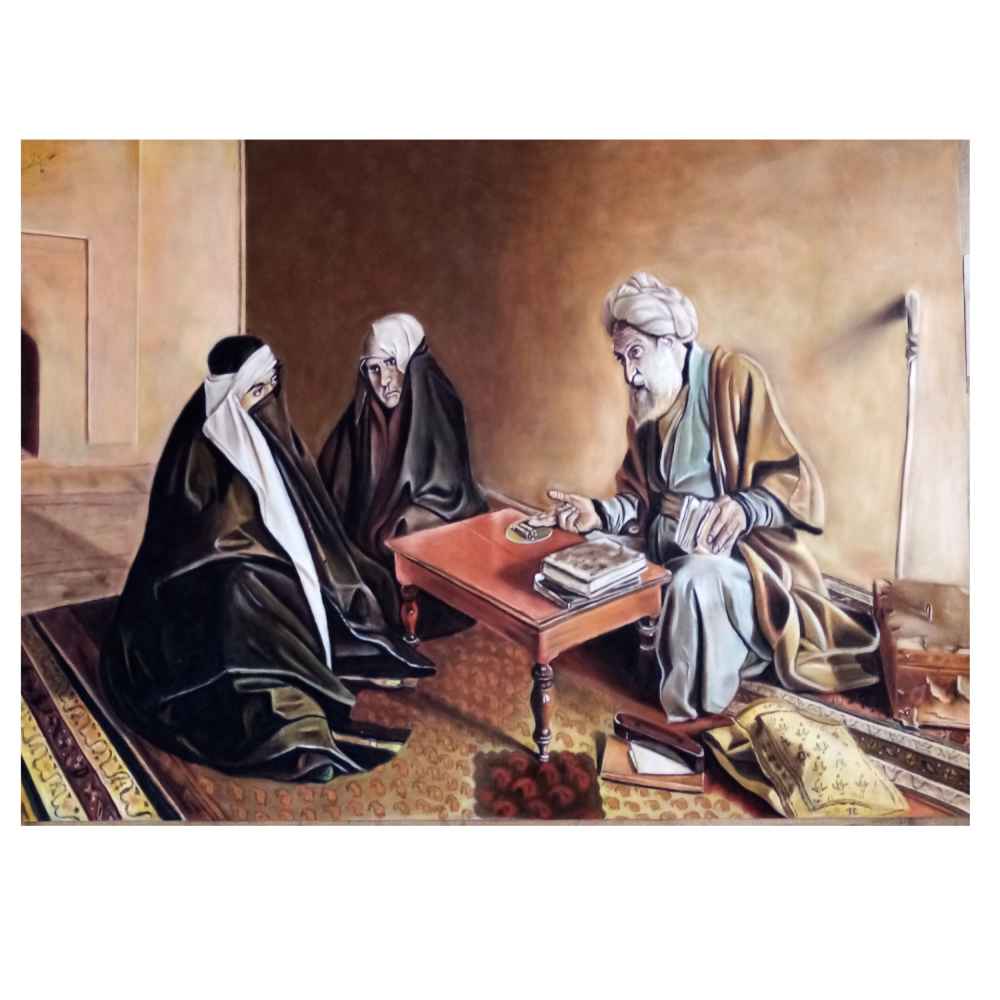 Original Realism Drawing – Pastel on Cardboard, Soothsayer