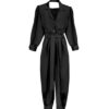 Fashion Blend Jumpsuit with Side Belt for Women Maya