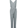 Black Jumpsuit with Side Belt for Women Tina