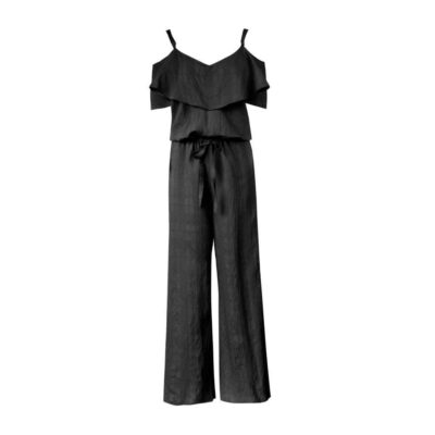 Women's Palazzo Jumpsuit with Wide Legs for Stylish Summer and Casual Outfits Model Ziboo