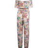 Floral Jumpsuit with Side Belt for Women Laya