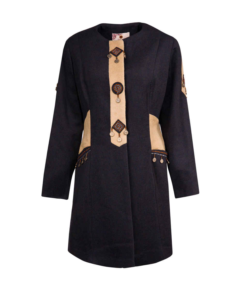 Double Breasted Wool Coat for Women – 54634