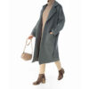 Double Breasted Cotton Overcoat for Women – Elegant Design