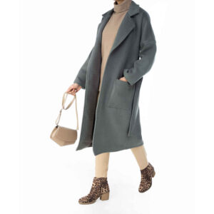 Double Breasted Cotton Overcoat for Women – Elegant Design
