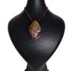 Wood & Resin Necklace Handcrafted Artistic Bold Style Mountain