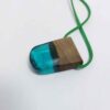 Wood & Resin Necklace Handcrafted Artistic Bold Style Oghyanous
