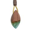 Wood & Resin Necklace Handcrafted Artistic Bold Style Pars